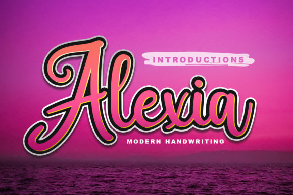Alexia: A Script Font Designed for Digital Elegance