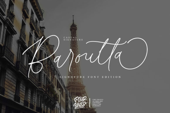 Baroutta: A Font for the Graceful and Luxurious