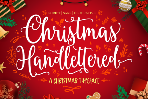 Christmas Hand-lettered Trio: A Charming Font for Web Design