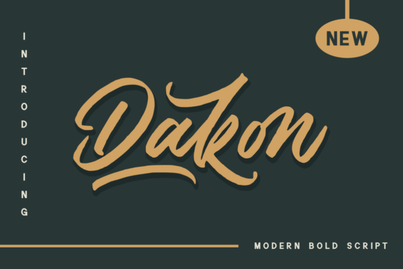 Dakon: A Sophisticated Script Font for Digital Elegance