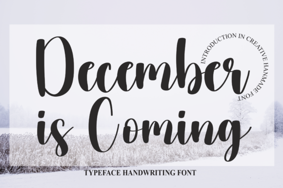 December is Coming: A Magical Script Font for Makers