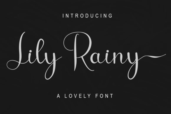 Elevate Your Products with the Lily Rainy Font
