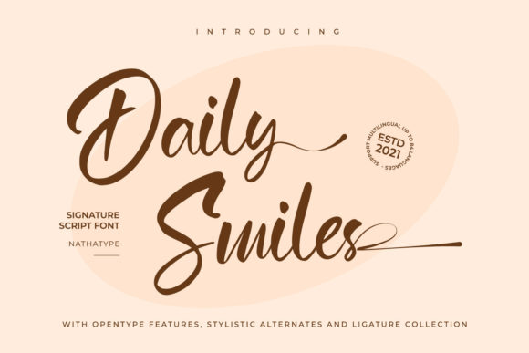 Experience the Elegance of Daily Smiles Font in Web Design