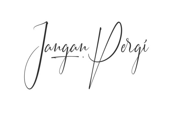 Jangan Pergi: A Handwritten Font for Engaging Campaigns