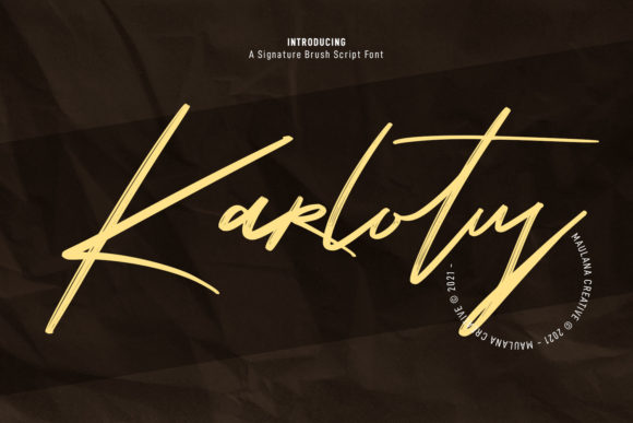 Karlotus: The Script Font That Beautifies Your Digital Designs