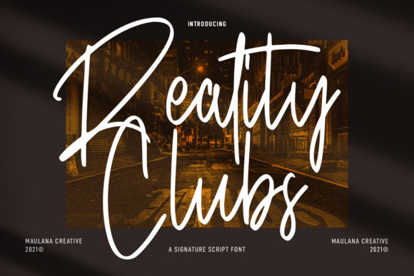Reality Clubs Font: Testing a Casual Script for Branding Projects