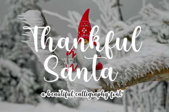 Thankful Santa: A Premium Script Font for Elegant Web Design