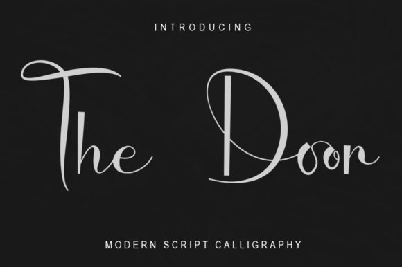 The Door: A Charming Script Font for Creative Projects
