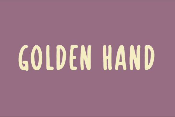 The Golden Hand Font: Adding Personality to Editorial Design