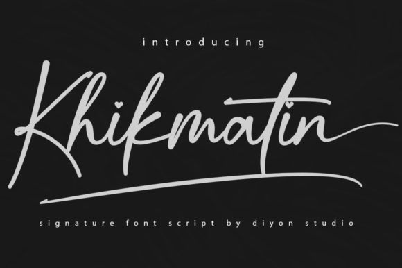 Transform Your Brand with Khikmatin: A Stylish Calligraphy Font