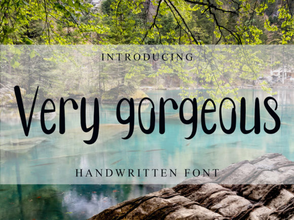 Very Gorgeous: A Font Designed for Editorial Beauty