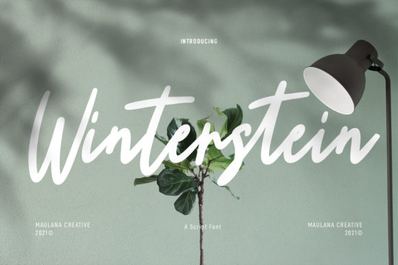 Winterstein: A Refined Script Font for Digital Branding
